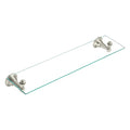 Moen DN6890BN Sage 22.75-Inch Wide x 5-Inch Deep Decorative Glass Bathroom Vanity Shelf, Brushed Nickel