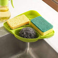 Baoer Multipurpose Kitchen Sink Corner Tray Wash Basin Sponge Scrub Detergent Storage Holder Organizer Tool for Dish Wash