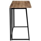 Flash Furniture Walker Small Rustic Natural Home Office Folding Computer Desk - 36"