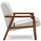 Baxton Studio Mid-Century Masterpieces Club Chair, White (Togo CC-109-545)