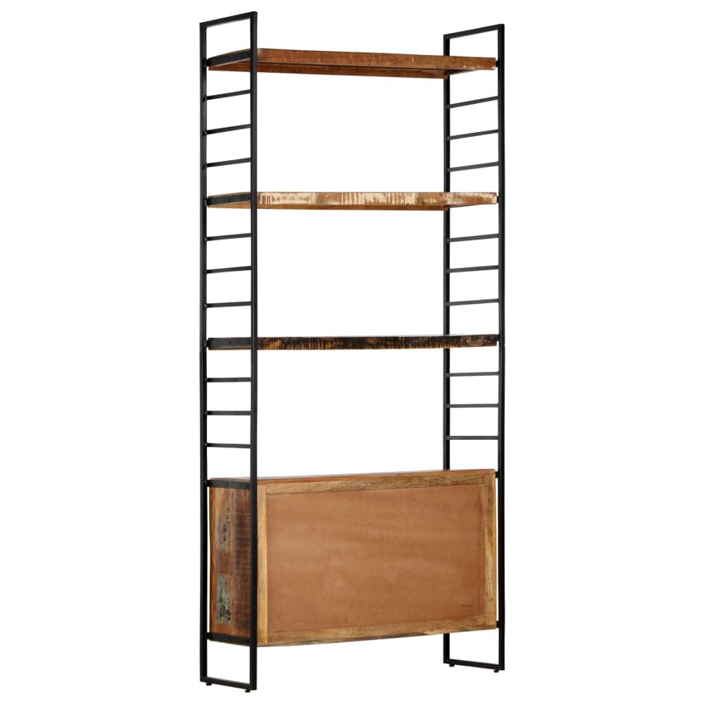 vidaXL 4-Tier Bookcase 31.5&quot;x11.8&quot;x70.9&quot; Solid Reclaimed Wood