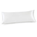 Bedsure Satin Body Pillow Pillowcase For Hair And Skin - White Zipper Long Pillow Case, Similar To Silk Pillow Cases, Silky & Su