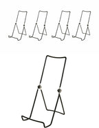 Kingdom Solutions Made In Usa 4-Pack Sturdy & Durable Adjustable Metal Easels To Display Books, Frames, Comics, Plates & More -