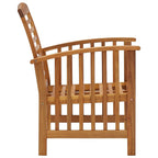 vidaXL Solid Acacia Wooden Garden Chairs - Set of 2, Comfortable Outdoor Seating with Durable Material, Ideal for Patio and Garden
