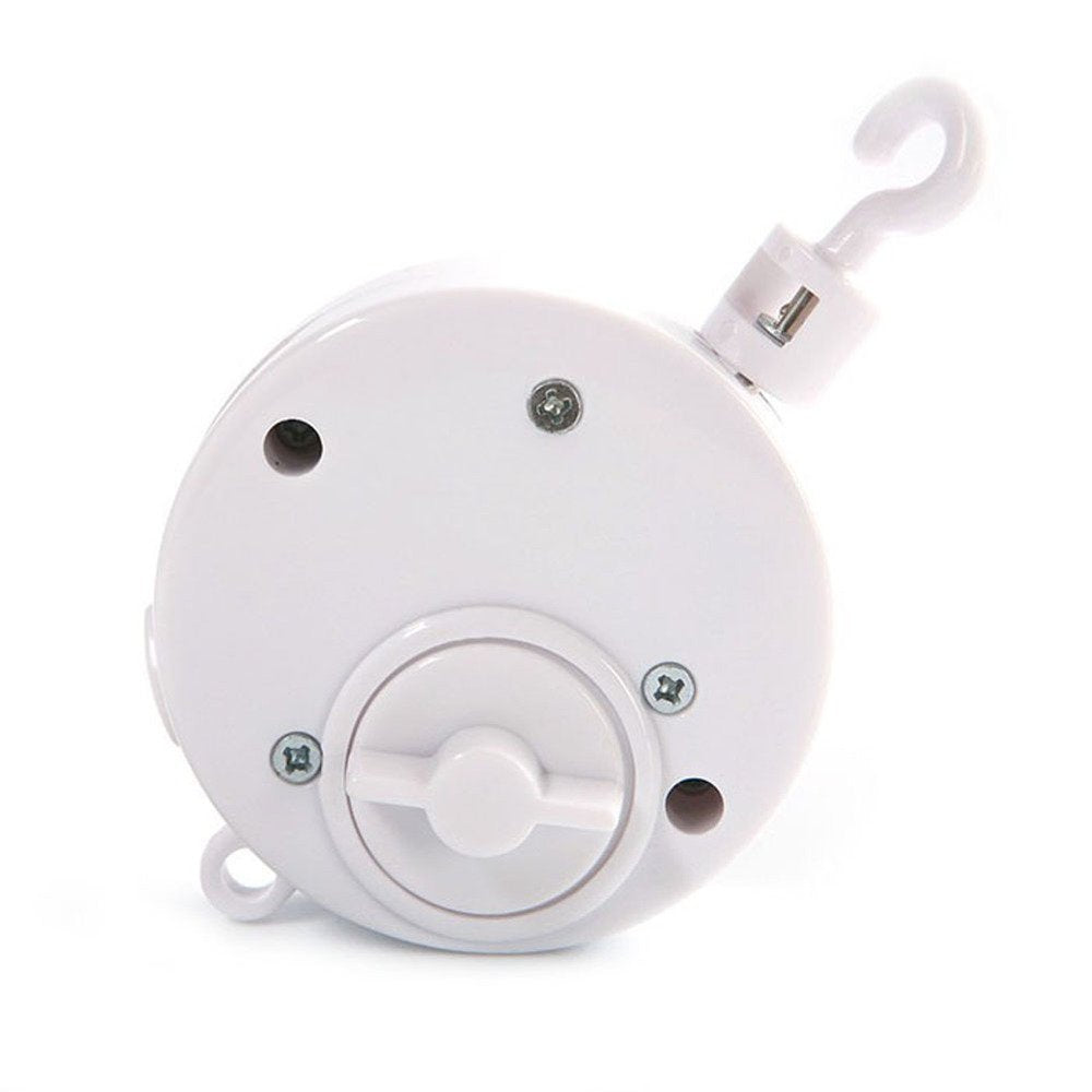 Brahms Lullaby Baby Music Box, Rotary Mobile Crib Bed Bell Toy Windup Musical Gift with Rotating Hook for Babies Boy Girl Kids C