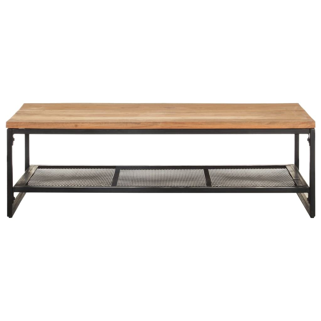 vidaXL Rustic Rectangle Acacia Wood Coffee Table