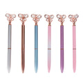 Stobok Creative Ballpoint Pens Diamond Butterfly Roller Ball Pens For Student School Office,Pack Of 6