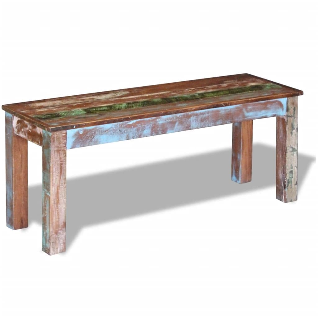 vidaXL Brown Wooden Storage Bench - Thumbnail 5
