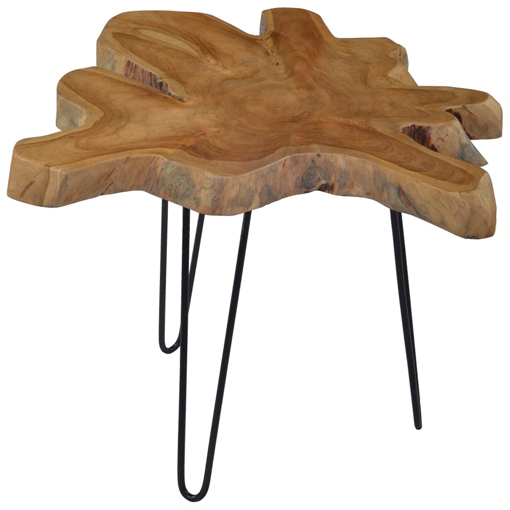 Coffee Table (23.6"-27.5")x17.7" Teak Wood