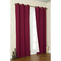 Thermalogic Weathermate Solid Cotton Grommet Top Curtain (Set of 2) Size: 84' H x 160' W, Color: Burgundy