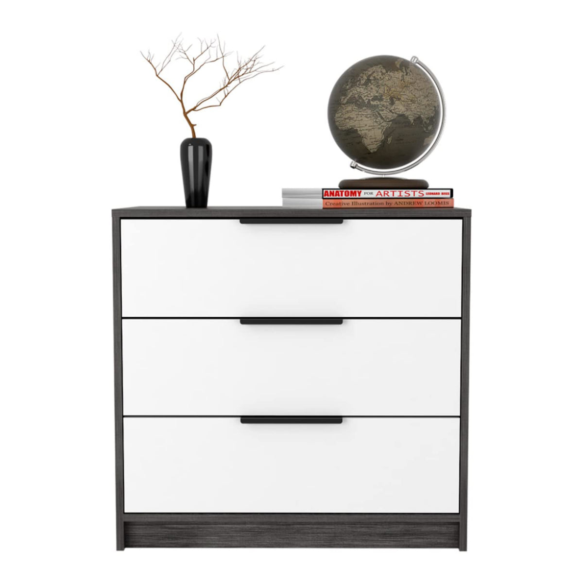 Egeo 3 Drawer Dresser Grey Oak