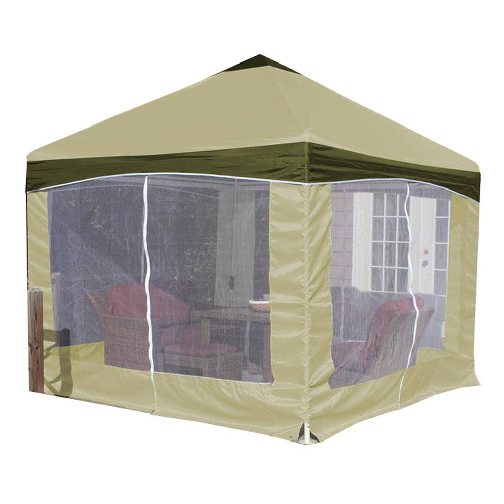 King Canopy Garden Party Backyard Gazebo 10-Feet By 10-Feet, 4-Leg, 300D Polyester Cover W/Sides, Patios, Decks, Party, Entertai
