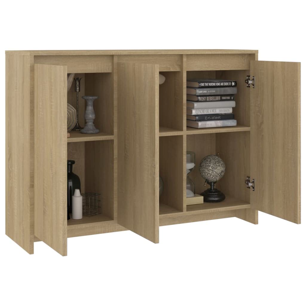 vidaXL Sideboard Sonoma Oak 40.2&quot;x13&quot;x29.5&quot; Chipboard