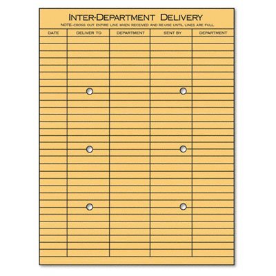 Universal Light Brown Kraft String & Button Interoffice Envelope Envelope,Dept,10X13,2Side (Pack Of4)