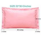 Ntbay 100% Brushed Microfiber King Pillow Shams Set Of 2, Super Soft And Cozy, Wrinkle, Fade, Stain Resistant 20X36 Inches Oxford Pillowcases, Pink