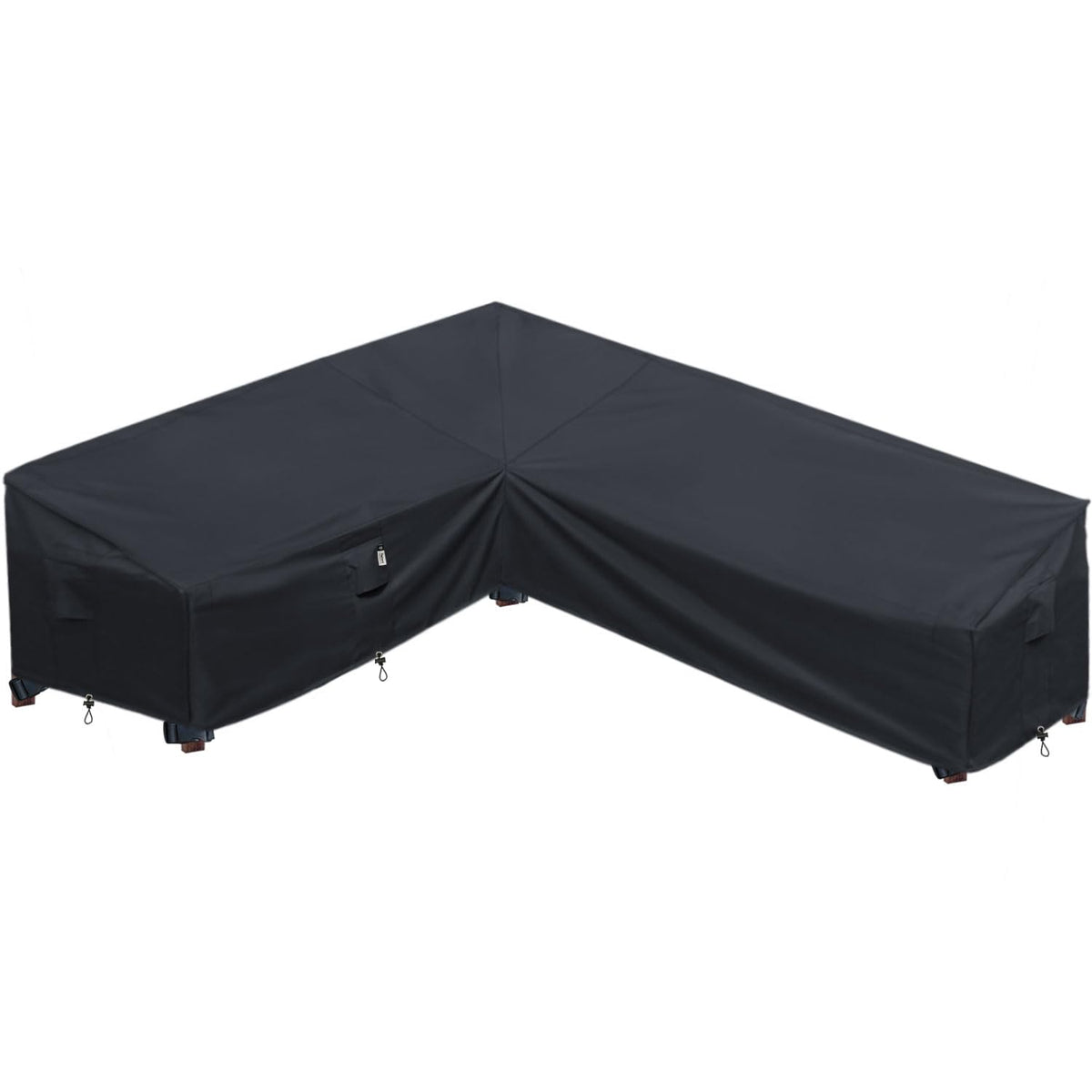 Upgraded Patio Furniture Covers, Waterproof Outdoor Sectional Cover, 600D Pu Outdoor Furniture Sofa Covers 90' X 120' L Shaped