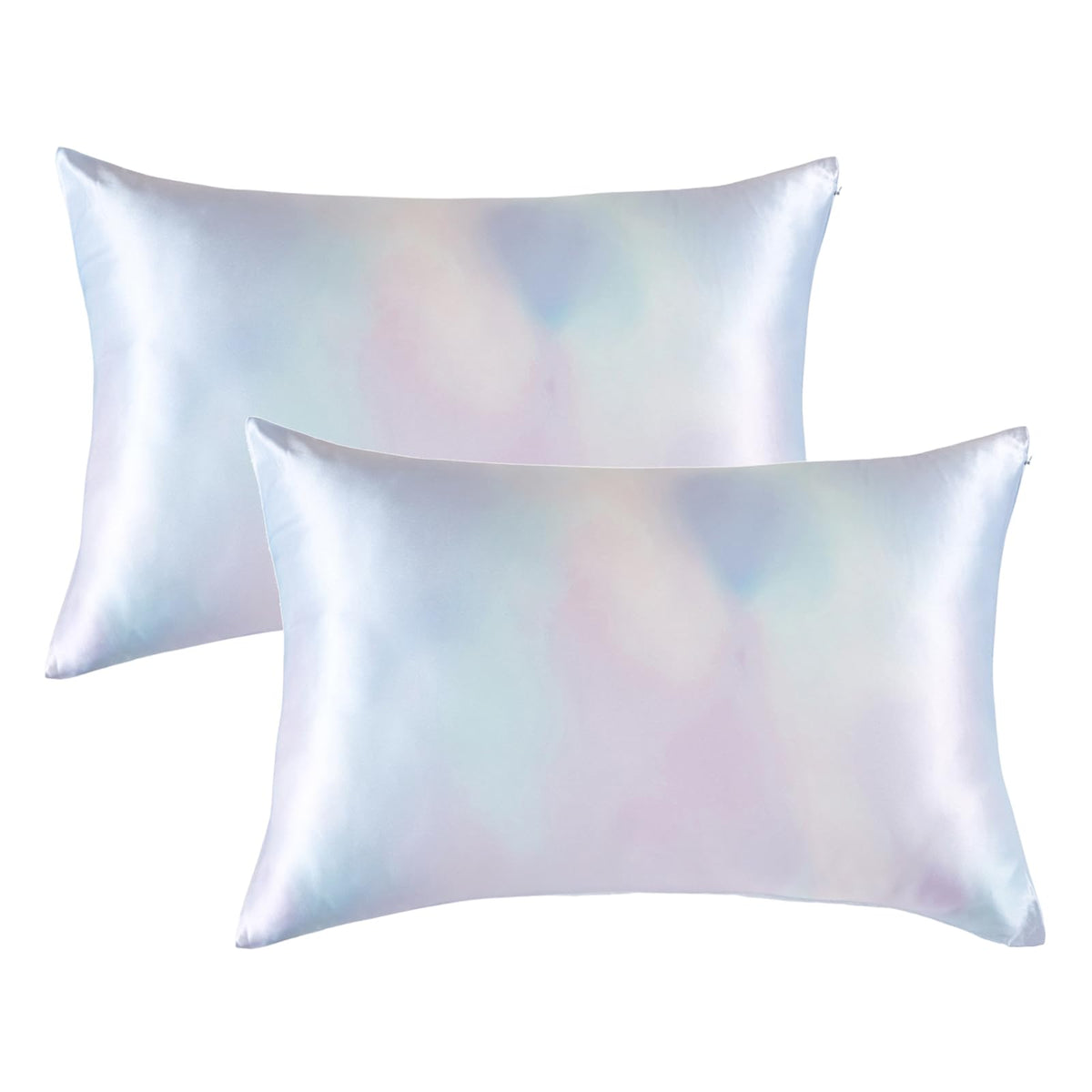 Thxsilk Set Of 2 Natural Mulberry Silk Pillowcase For Hair & Skin With Zipper Closure, Cooling, Natural, Organic, Double Sided S