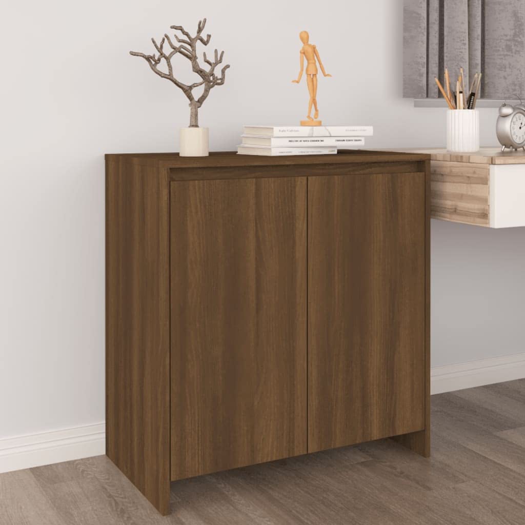 Sideboard Brown Oak 27.6&quot;x15.7&quot;x28.9&quot; Engineered Wood