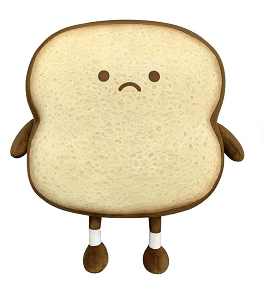 Natureman Toast Bread Pillow,Funny Bread Shape Plush Toy Pillow, Small Cute Stuffed Plush Toast Sofa Pillow,Children'S Adult Hom