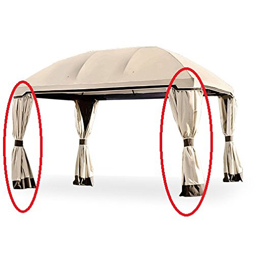 Garden Winds Replacement Privacy Curtain Set For The Pomeroy Domed Gazebo - 350