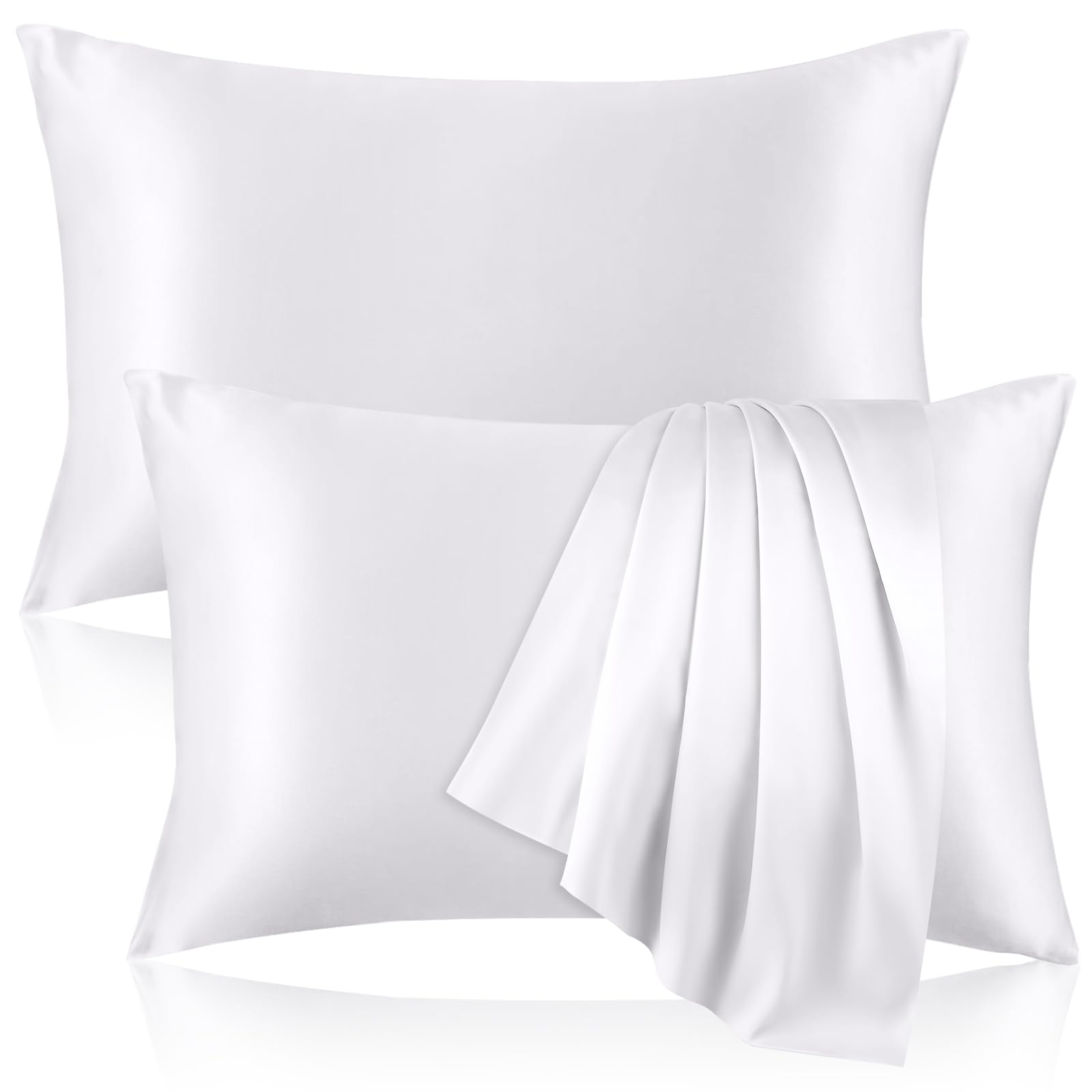 100% Pure Silk Pillowcase for Hair and Skin, Both Sides Mulberry Silk Pillowcases with Hidden Zipper, Cooling Pillowcase 19 Momm