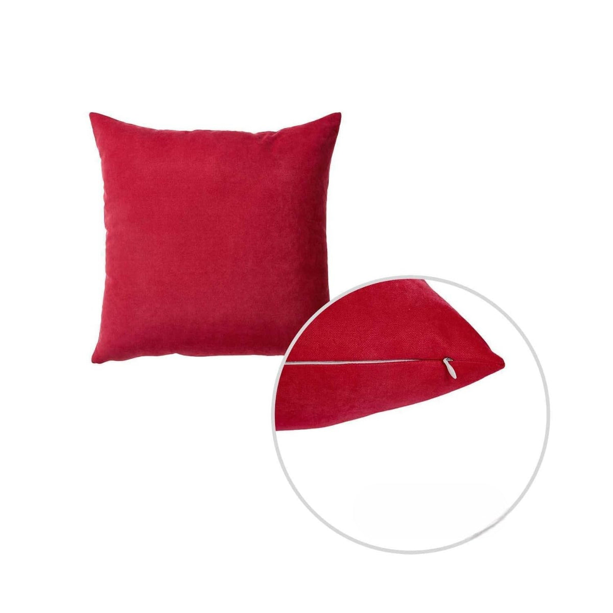 Pillows HomeRoots Polyester 20'x20' Red Honey Decorative Throw Cover (2 pcs in Set)