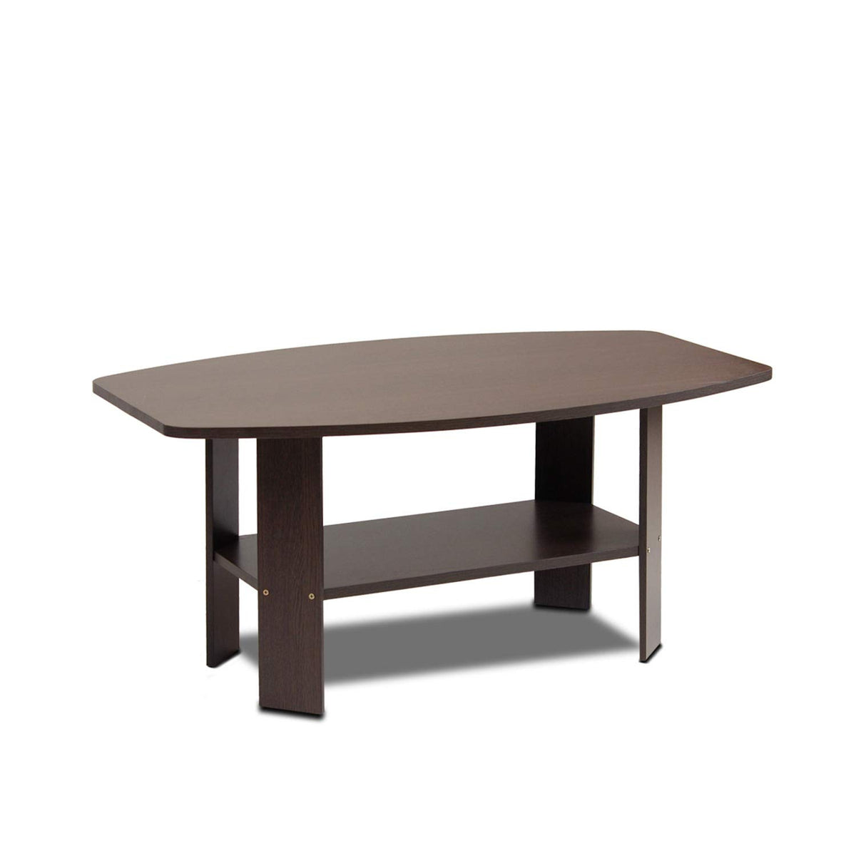 Furinno Simple Design Coffee Table, Dark Brown