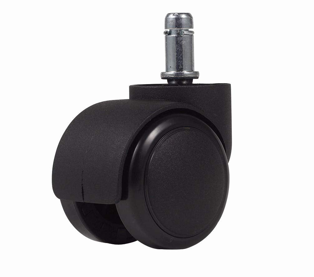 HomeRoots Black Soft Dual Wheel Casters Only