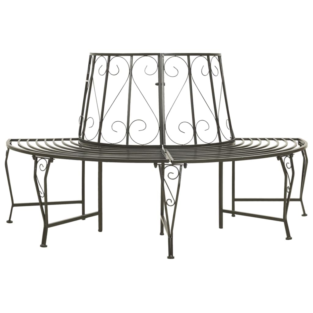 vidaXL Patio Half Round Tree Bench