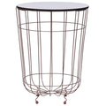 vidaXL Coffee Table Gold Ø 15.7"