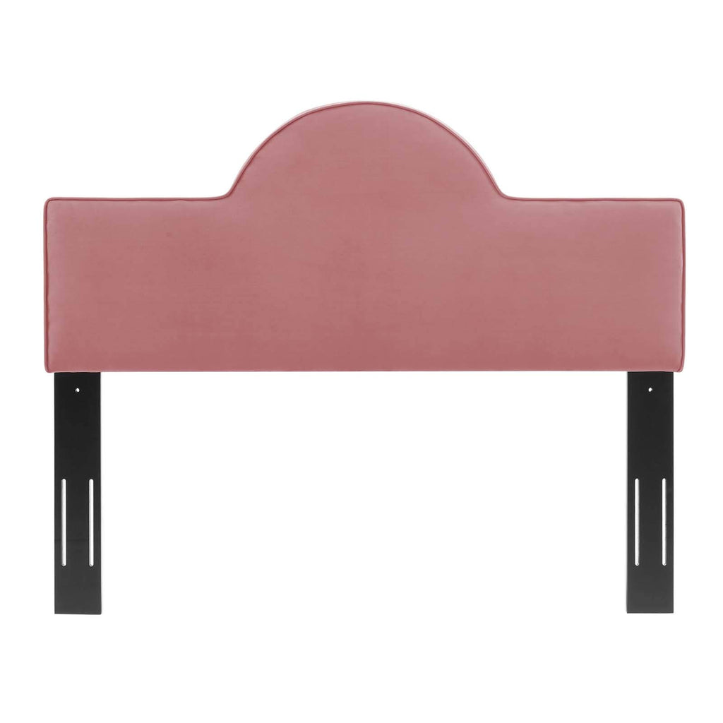 Modway Dawn Performance Velvet Headboard, King/Ca King, Dusty Rose