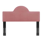 Modway Dawn Performance Velvet Headboard, King/Ca King, Dusty Rose