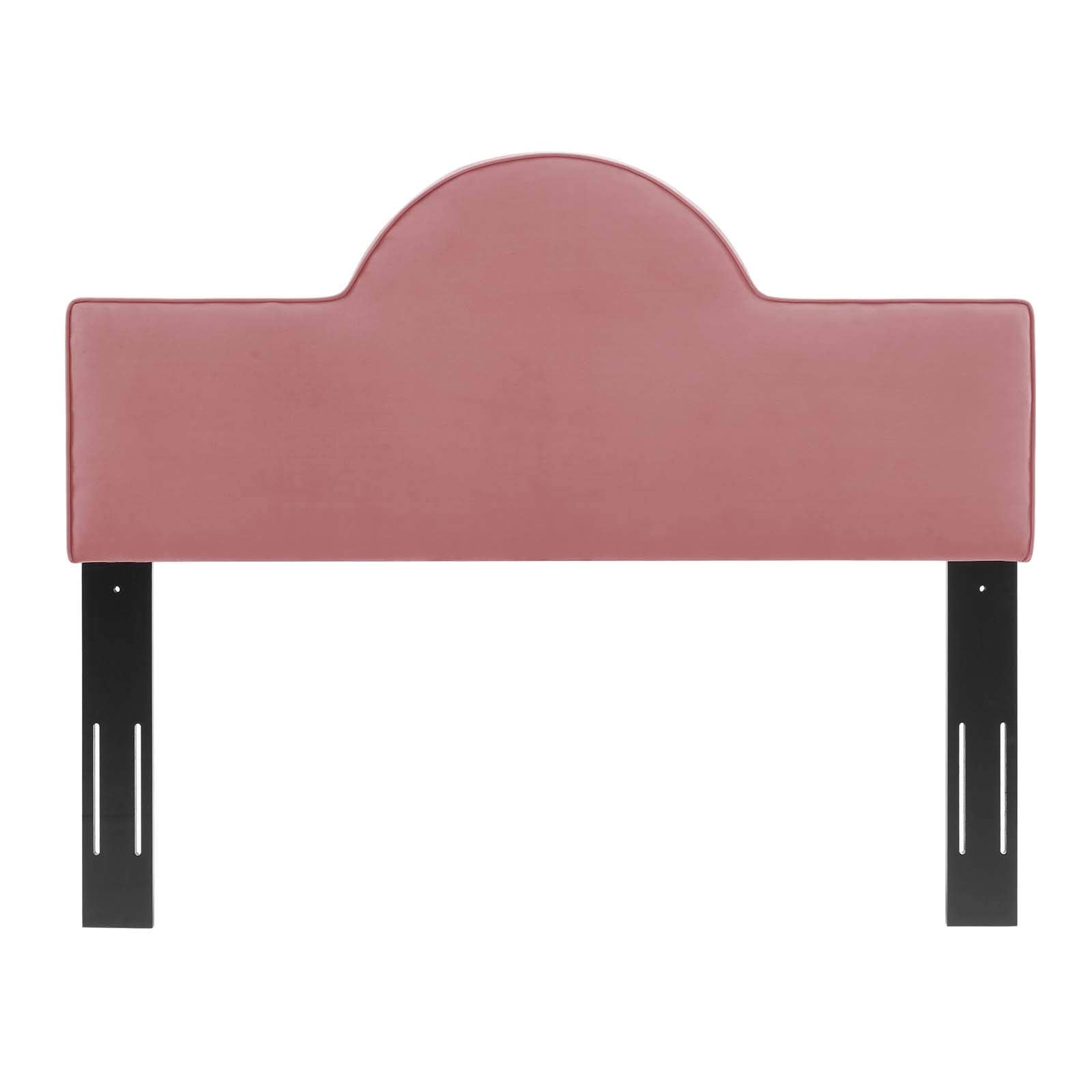 Modway Dawn Performance Velvet Headboard, King/Ca King, Dusty Rose