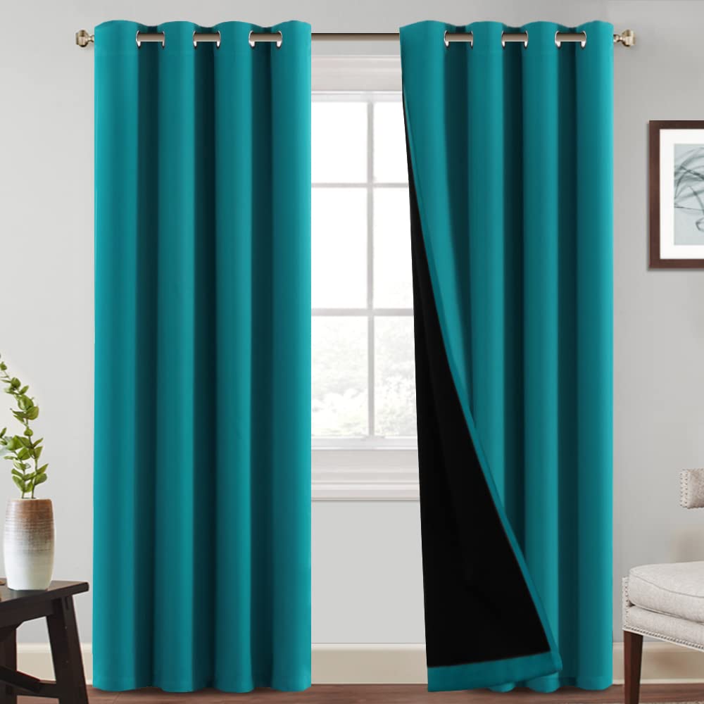 Princedeco Light Blocking Curtains For Bedroom Blackout Curtains 96 Inches Long Thick And Soft Insulated Window Blackout Draperi