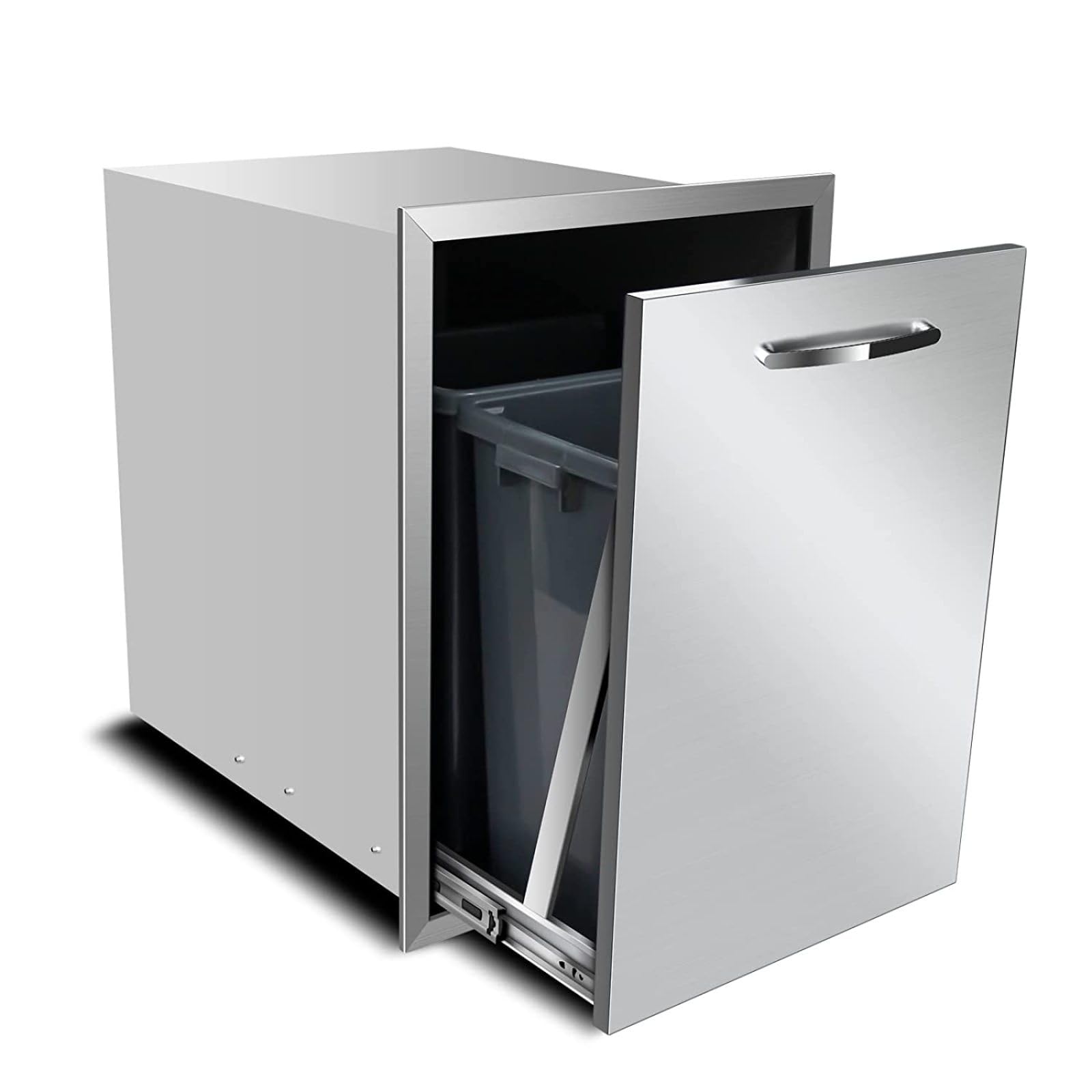 Propane Drawer Built-In Single Trash Drawer Pull-Out Tray Stainless Steel Trash Drawer Storage Trash Bins Or Propane Tank For Bb