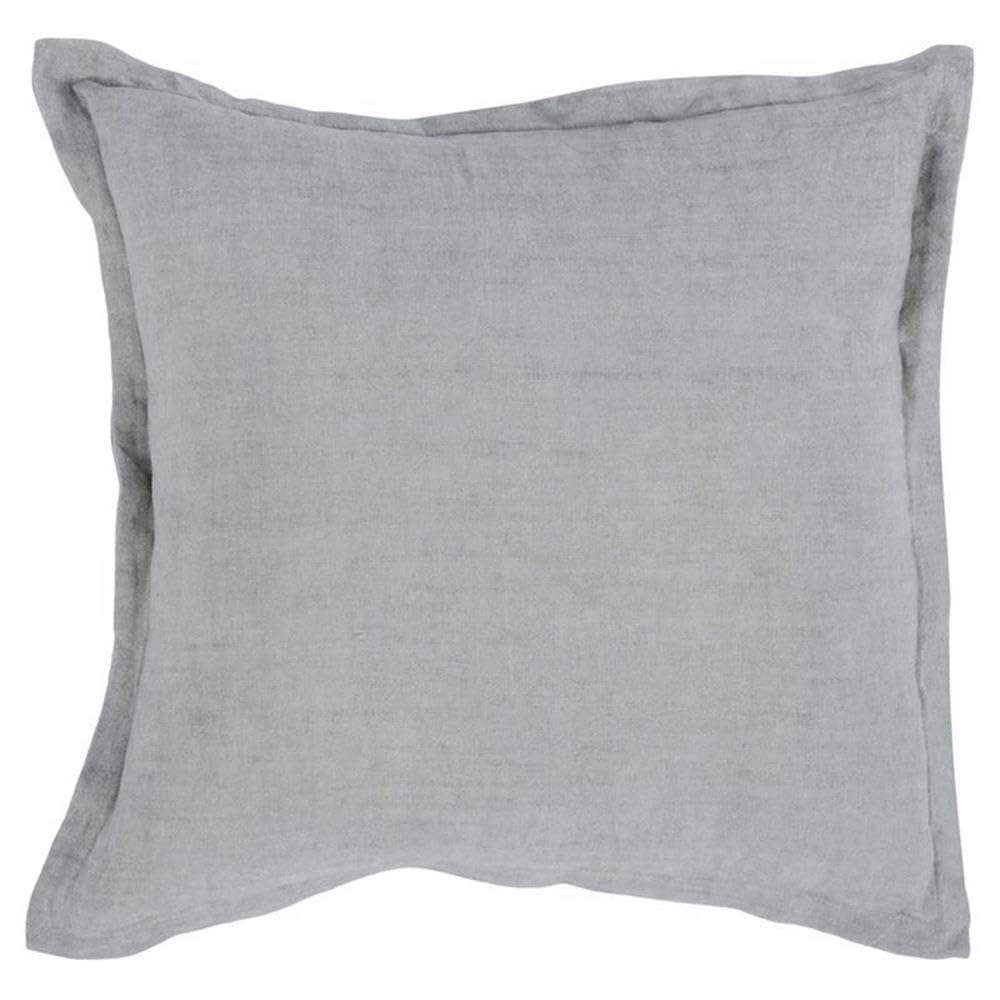 Kosas Home Amy 22X22 Square Transitional Linen Fabric Throw Pillow In Gray