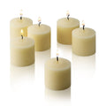 Light In The Dark Ivory Votive Candles - Box of 72 Unscented Candles - 10 Hour Burn Time - Bulk Candles for Weddings, Parties, S