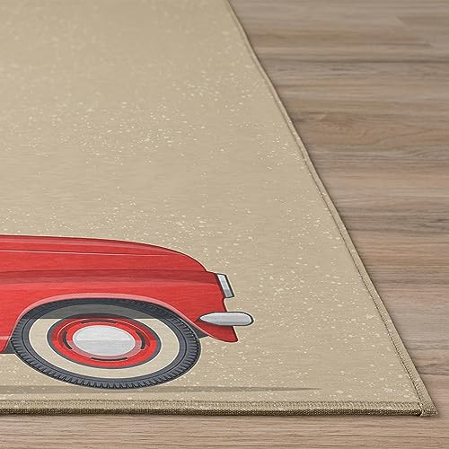 Addison Rugs Cozy Winter Acw34 Red 30' X 46' Indoor Outdoor Area Rug, Easy Clean, Machine Washable, Non Shedding, Bedroom, Liv