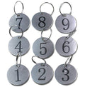 Staymax Metal Round Numbered Tags Key Tags Id Tags 1.18 Inches (1-50)