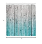 Ambesonne Rustic Shower Curtain, Powder Room Decorations Wood Panels Background With Digital Tones Effect Country House Image, C