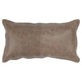 Kosas Home Cheyenne 14X26 Genuine Leather Throw Pillow In Taupe Brown