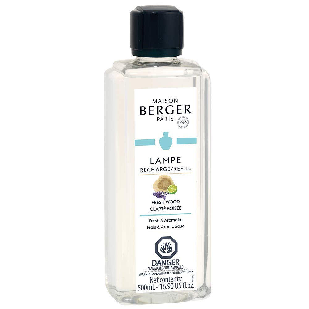 MAISON BERGER - Fresh Wood - Lampe Berger Fragrance Refill for Home Fragrance Oil Diffuser - Air Freshener - 16.9 Fluid Ounces -
