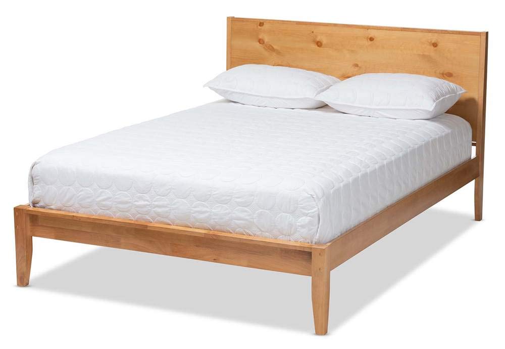 Baxton Studio Marana Wood Full Platform Bed - Thumbnail 5