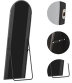 Floor Mirror, 64''X21'' Black Full Length Mirror, Arched Mirror Full Length, Freestanding Mirror, Arch Floor Length Mirror With