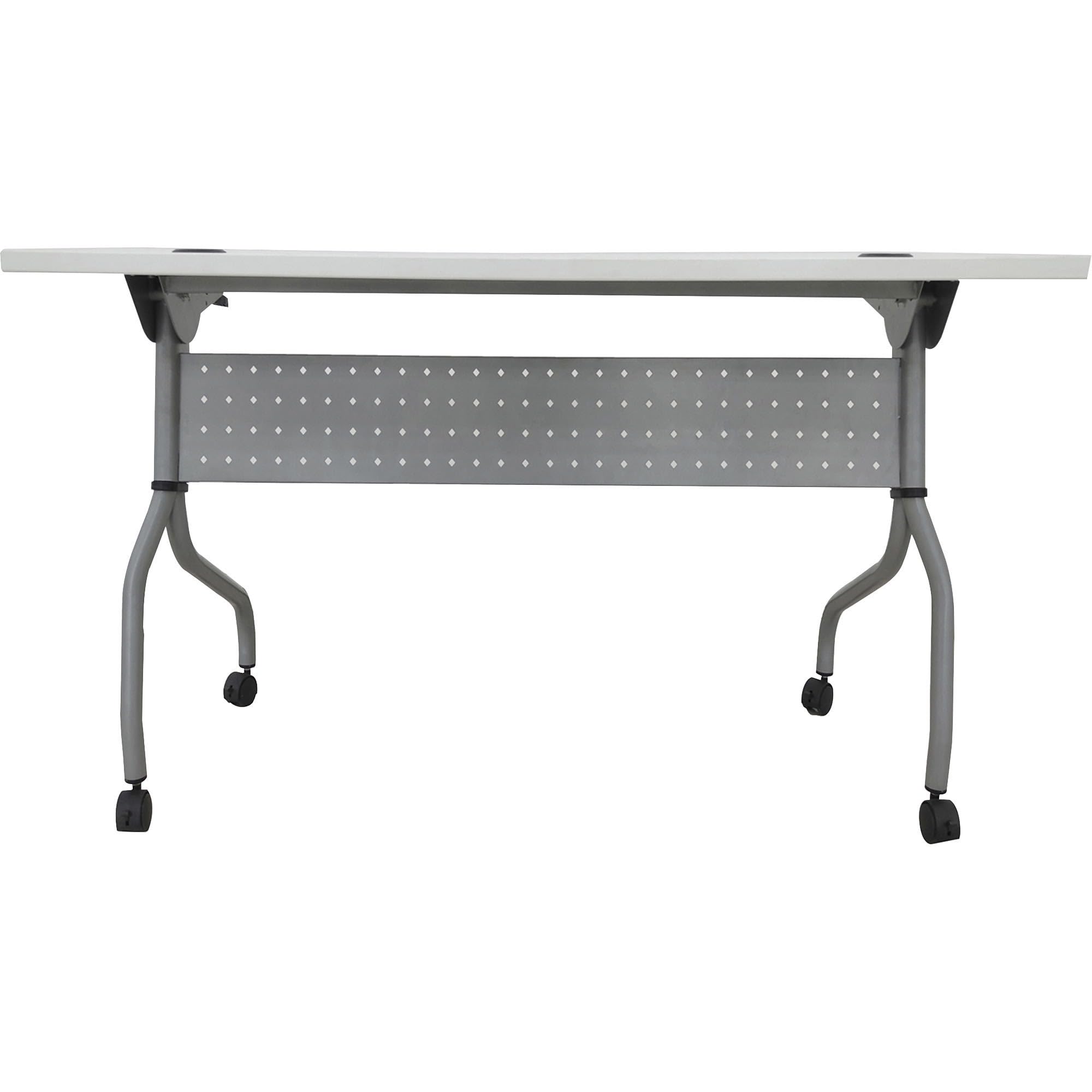Lorell LLR60745 48 in. Laminate Flip Top Training Table - Thumbnail 2