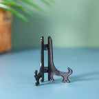 Artliving 3 Inch Black 12Pcs/Set Plastic Easels Plate Display Stands Picture Frame Stand Holder