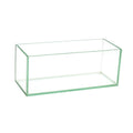 Royal Imports Flower Glass Vase Decorative Centerpiece for Home or Wedding Oblong Rectangle Shape, 10 Long, 4 Hx4 W Opening, Cle