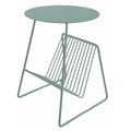 Pangea Home Gazette Magazine Table Green Metal