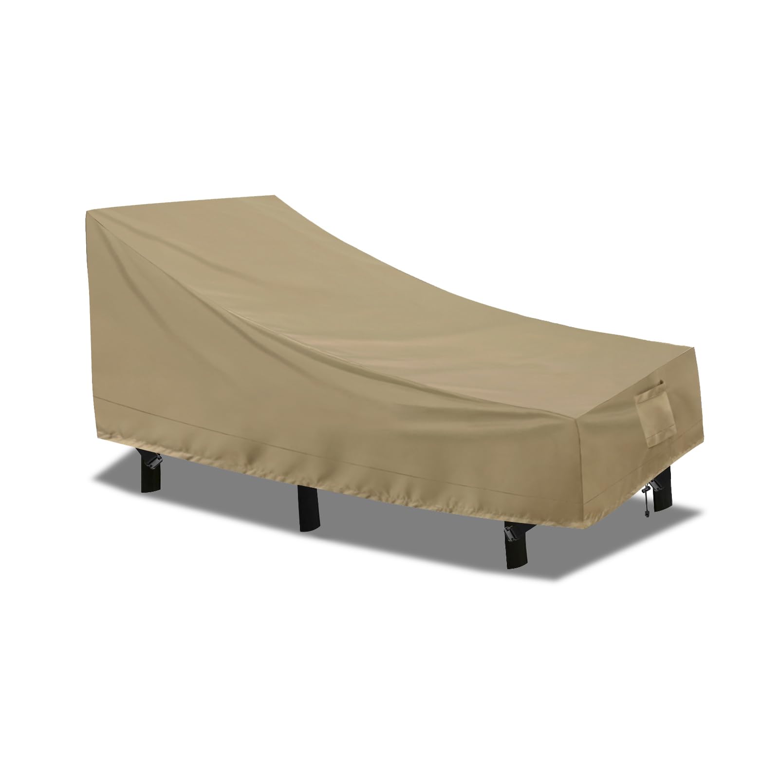 Purefit Outdoor Chaise Lounge Cover, Lounge Chair Covers Waterproof Patio Furniture Lounge Chair Cover, Uv Resistant & Weatherproof, 1 Pack, 78'L X 35.5'W X 33'H Inches, Camel
