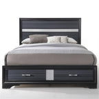 Acme Naima Queen Bed with Storage in Black